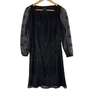 Anna Sui Lace Overlay Dress Size 6